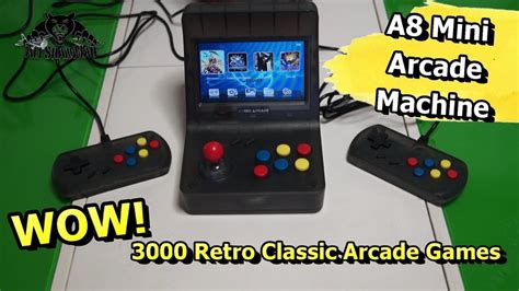 A8 Retro Arcade Game Console Gaming Machine 3000 Games Arcade Games