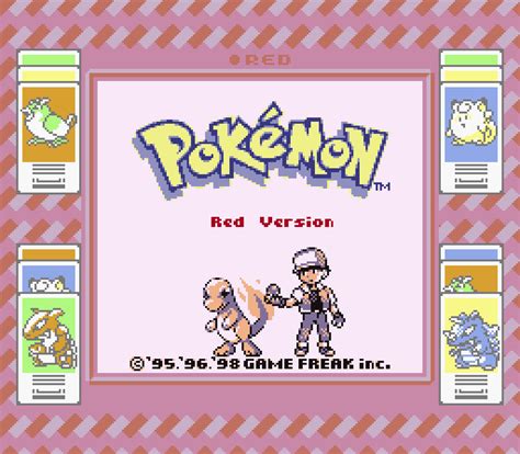 Pokémon Red Version 1996 By Game Freak Gb Game