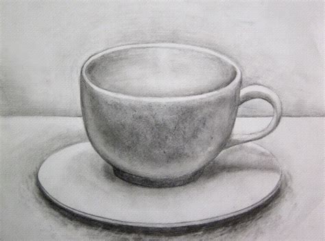 These lines emphasize the volume of the objects by wrapping around them. "Coffee Mug" 8 x 10 graphite | Grafitti çizimleri, Çizim ...