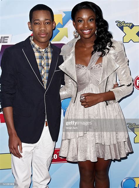 Tyler James Williams And Coco Jones Attend The 2012 13 Disney Channel