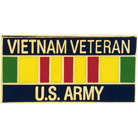 Us Army Vietnam Veteran Ribbon Pin 1