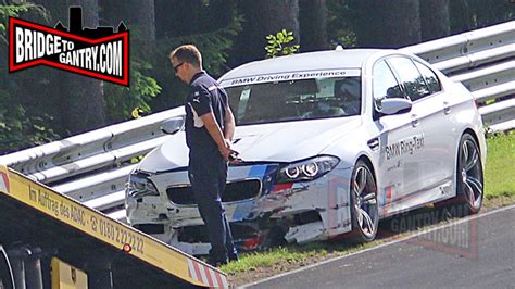 Used 2018 bmw m5 with awd, premium package, executive package, navigation system, keyless entry, spoiler, leather seats, heated seats, heated steering. BMW M5 Ring Taxi Crashes at the Nurburgring - GTspirit