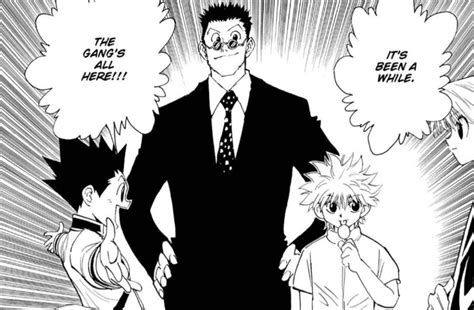 Gon Killua Leorio Kurapika Hunterxhunter Hxh Manga Panel