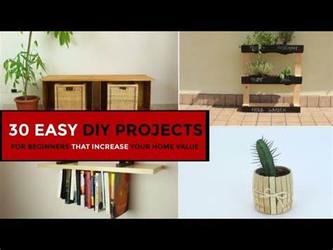 Easy Diy Projects For Beginners That Increase Your Home Value Diy Craft Deals