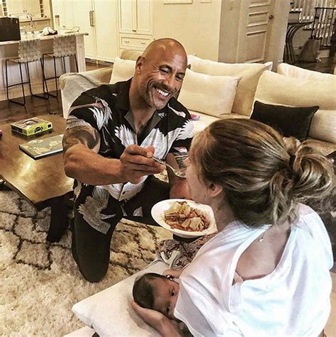 dwayne johnson the rock married photos with wife lauren hashian