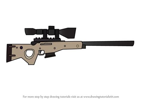 Learn How To Draw Bolt Action Sniper Rifle From Fortnite Fortnite