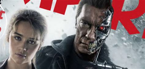 New Terminator Genisys Images With Arnold Schwarzenegger And Emilia Clarke
