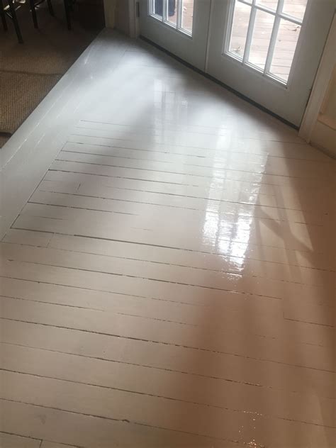 Painted floors with All surface enamel. | Painted floors, Refinishing