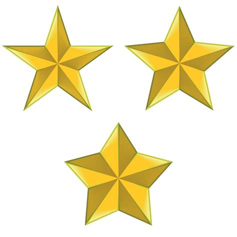 Illustration Of Three Types Of 5 Pointed Stars 2178046 Vector Art At