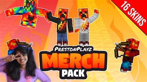 Prestonplayz Merch Pack A Minecraft Marketplace Skin Pack Youtube
