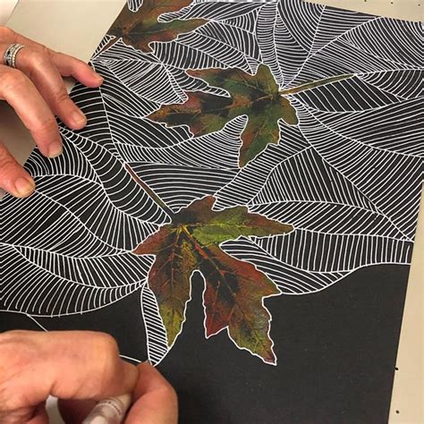 🎨lauralee Chambers On Instagram Another Stunning Leaf Print