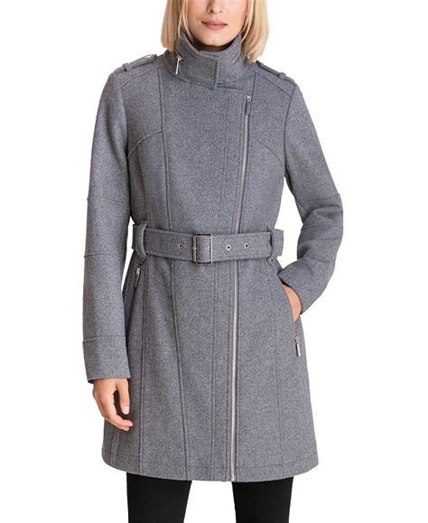 Michael michael kors petite asymmetrical belted walker coat | macys.com from macys. Michael Kors Asymmetrical Belted Coat, Created for Macy's ...