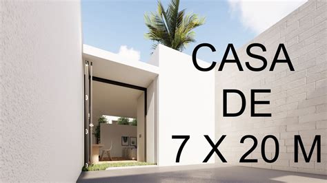 Apa itu denah rumah minimalis tipe 36? CASA DE 7 X 20 M / DESAIN RUMAH 7 X 20 M / HOUSE PLANS 7 X ...