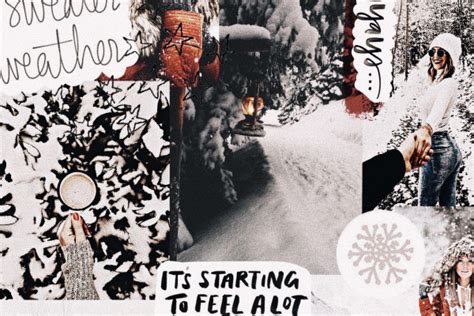 Aesthetic Winter Wallpapers Collage - bmp-a