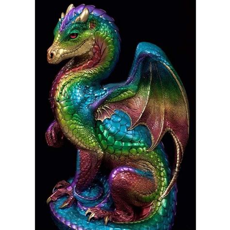 Dragon Full Colors Diamond Painting Kit Diy Diamond Art Home
