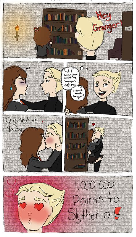 Draco Gets A Kiss Dramione Fan Art Harry Potter Fan Art Dramione