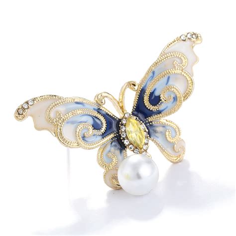 3xpearl Butterfly Brooches For Women Elegant Vintage Fashion Alloy Insect Ebay