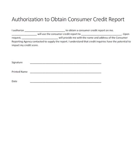 Boyfriend used credit card without permission. Authorization for credit check form - Generic - Free Authorization Forms