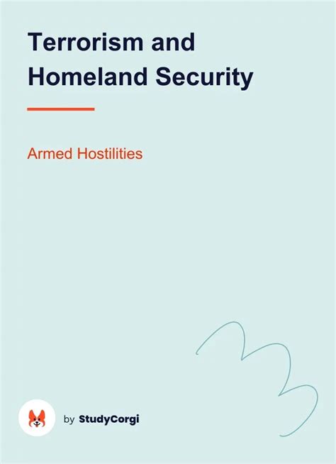 Terrorism And Homeland Security Free Essay Example