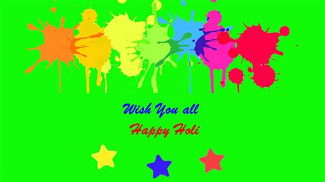 Happy Holi Green Screen Youtube