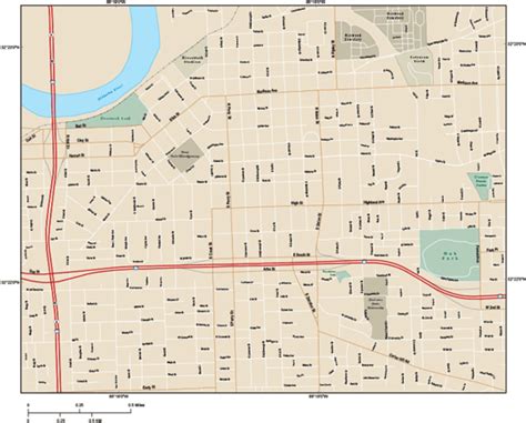 Montgomery Downtown Wall Map By Map Resources Mapsales