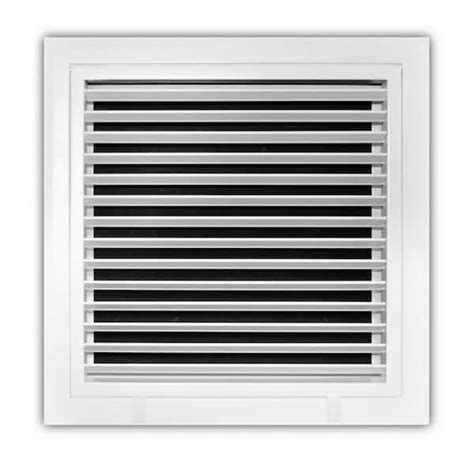 Everbilt 12 In X 12 In Aluminum Fixed Bar Return Air Filter Grille In