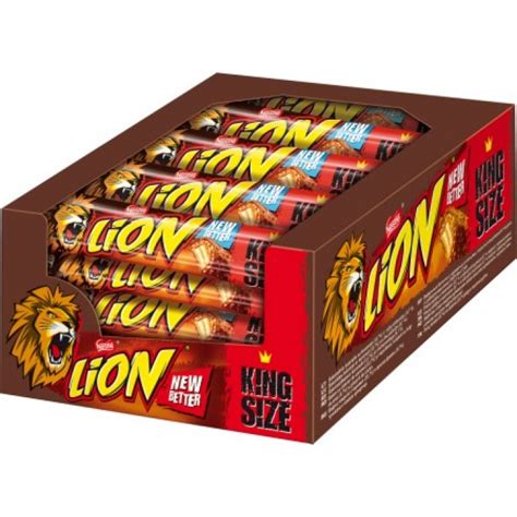 Nestlé lion cereals mit dem unwiderstehlich leckeren geschmack von karamell und schokolade! Nestle Lion King Size