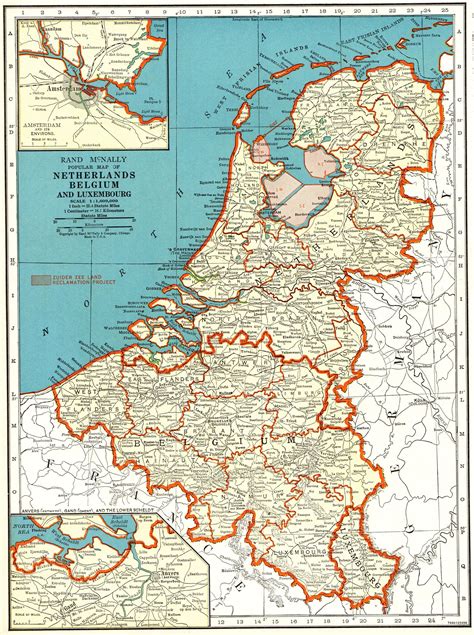 1940 antique netherlands map of the netherlands belgium map etsy