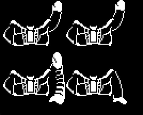 Sans Hand Downup Sprites Reverse The Sprites For Up Pixel Art Maker