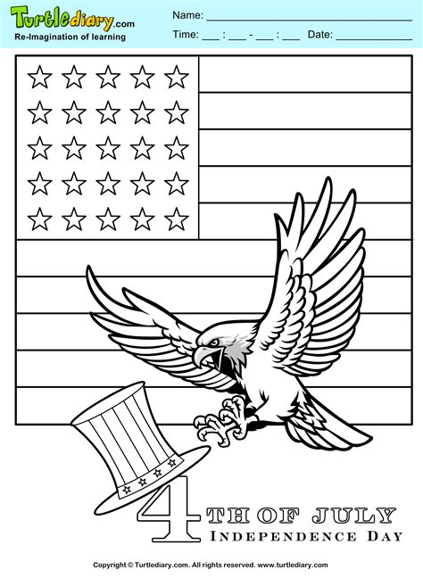 See more ideas about coloring pages, independence day, coloring pages for kids. US Flag Coloring Page | Turtle Diary
