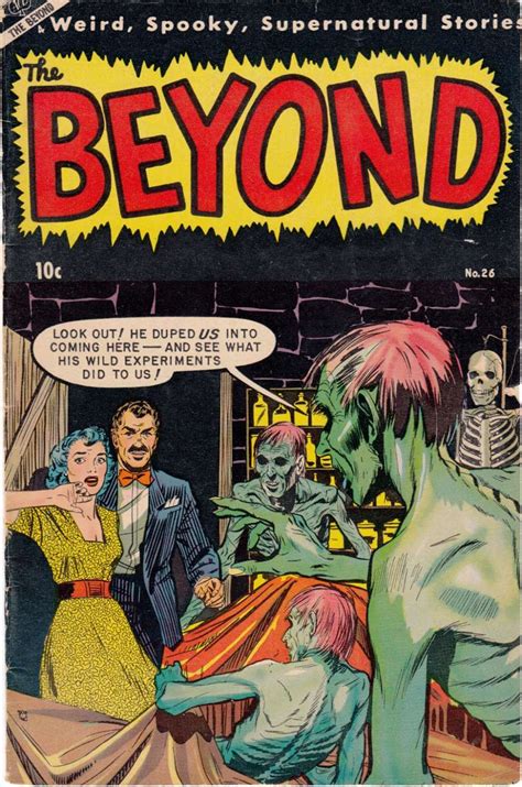 Comic Book Cover For The Beyond 26 Creepy Comics Horror Comics
