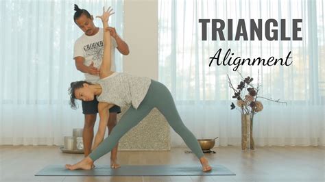 Triangle Yoga Pose How To Do Trikonasana Youtube