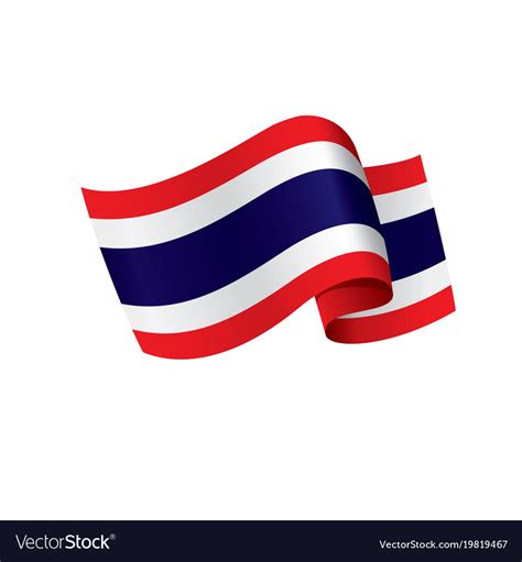 Thailand Flag Royalty Free Vector Image Vectorstock