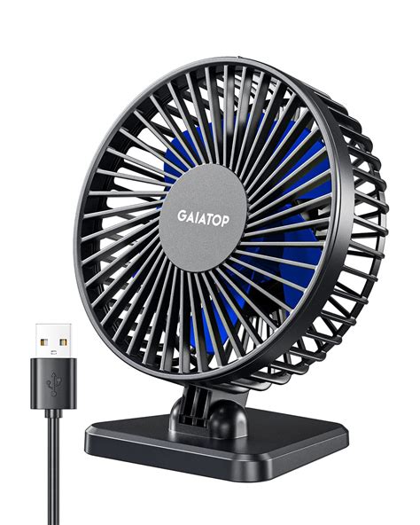 Buy Gaiatop Usb Desk Fan Small But Powerful Portable Quiet 3 Speeds