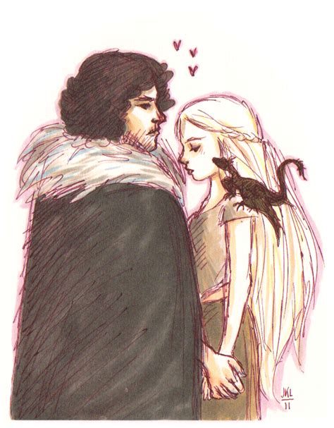 Jon Snow And Daenerys Fan Art Popsugar Love And Sex Photo 6