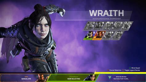 Every wraith skin is different, and these ordered from old to new. Apex Legends Wraith - Lore, Tips, Abilities, Legendary ...
