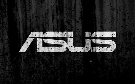 Download Wallpapers Asus 4k Logo Grunge Black Backgroud Asus Logo