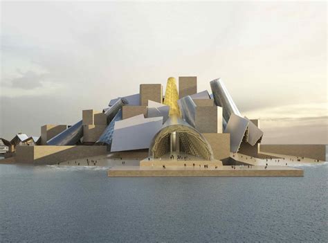 A Rendering Of The Guggenheim Abu Dhabi Museum Designed By Frank Gehry