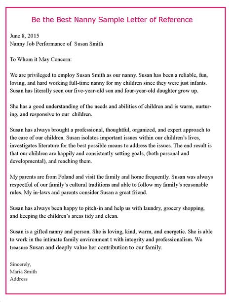 Child Care Worker Letter Of Recommendation Invitation Template Ideas