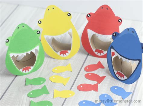 Feed The Shark Color Matching Game Messy Little Monster