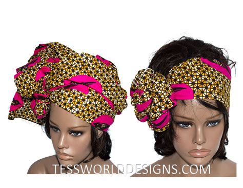 Rich African Head Scarf Where To Buy Head Wrap African Head Etsy African Head Scarf
