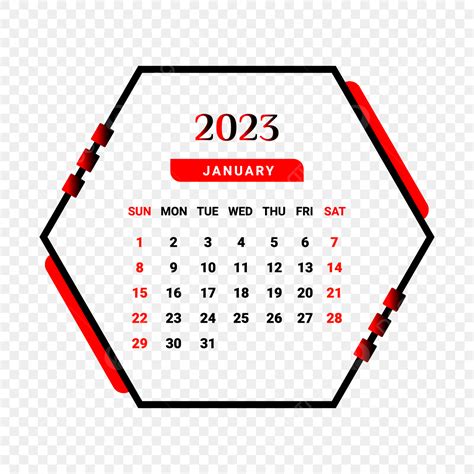 Calendar January 2023 Vector Hd Images 2023 January Month Calendar