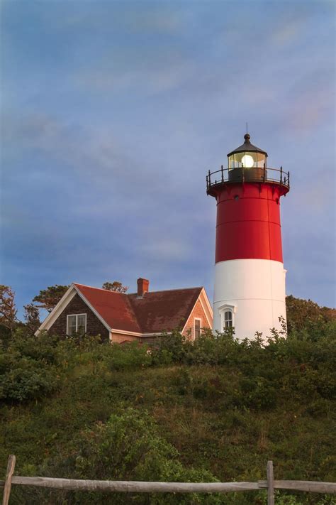 Nauset Light At Sunrise Cape Cod National Seashore Massachusetts