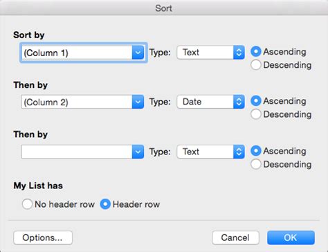 To sort a set of strings in ascending alphabetical order, we will first iterate over the characters and then compare two characters at a time at index 0 positions. Sort the contents of a table in Word 2016 for Mac - Word for Mac