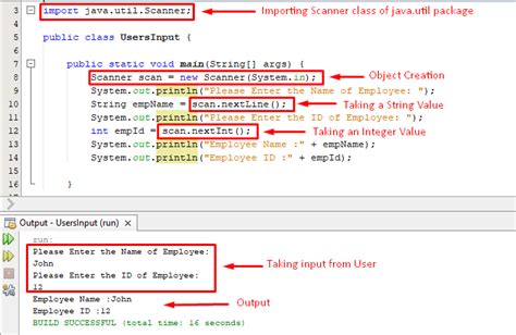 How To Get User Input In Java Using Scanner Class