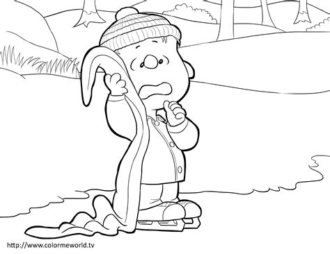 Linus Peanuts Coloring Pages Coloring Pages