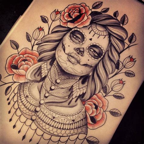 Artist Profile Caroline Karénine Pin Up Girl Tattoo Skull Girl Tattoo