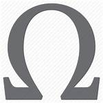 Symbols Omega Greek Letter Icon Sign Alphabet