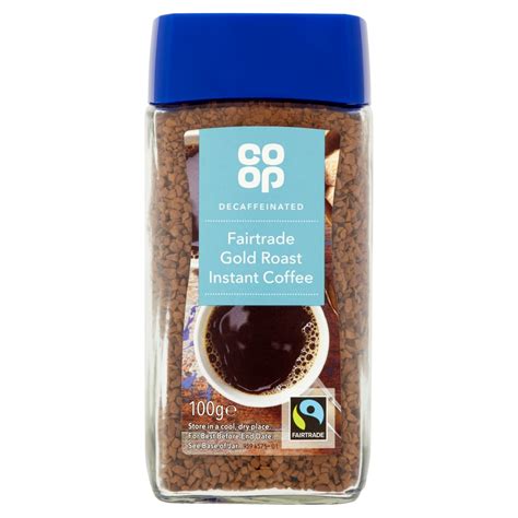 Co-op Fairtrade Gold Roast Decaffeinated Freeze Dried Coffee 100g - Co-op
