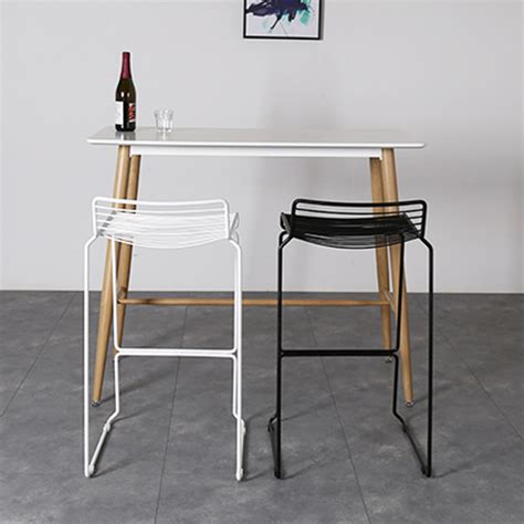 Set as main battle partner. Danish Bar Stool | BC024 Metal Frame | Black - Dacraft